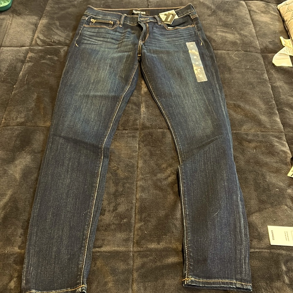 Dark Wash Mid Rise Legging